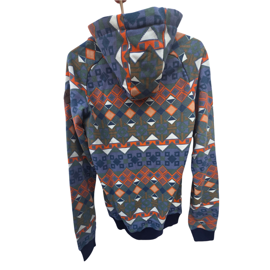 Criminal Damage Boys Hoodie-Orange/Navy_2