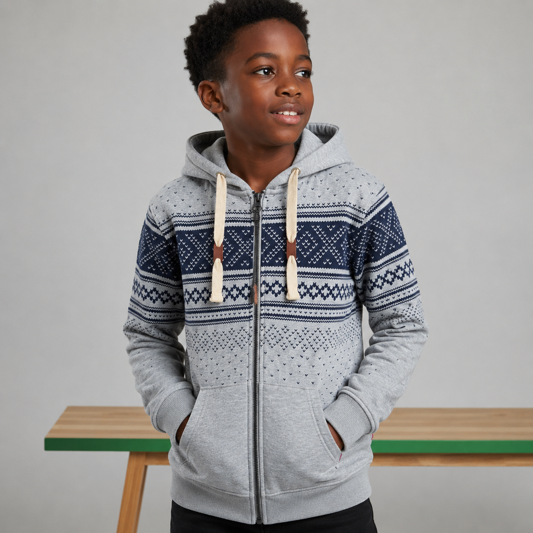 Criminal Damage Boys Hoodie-Grey