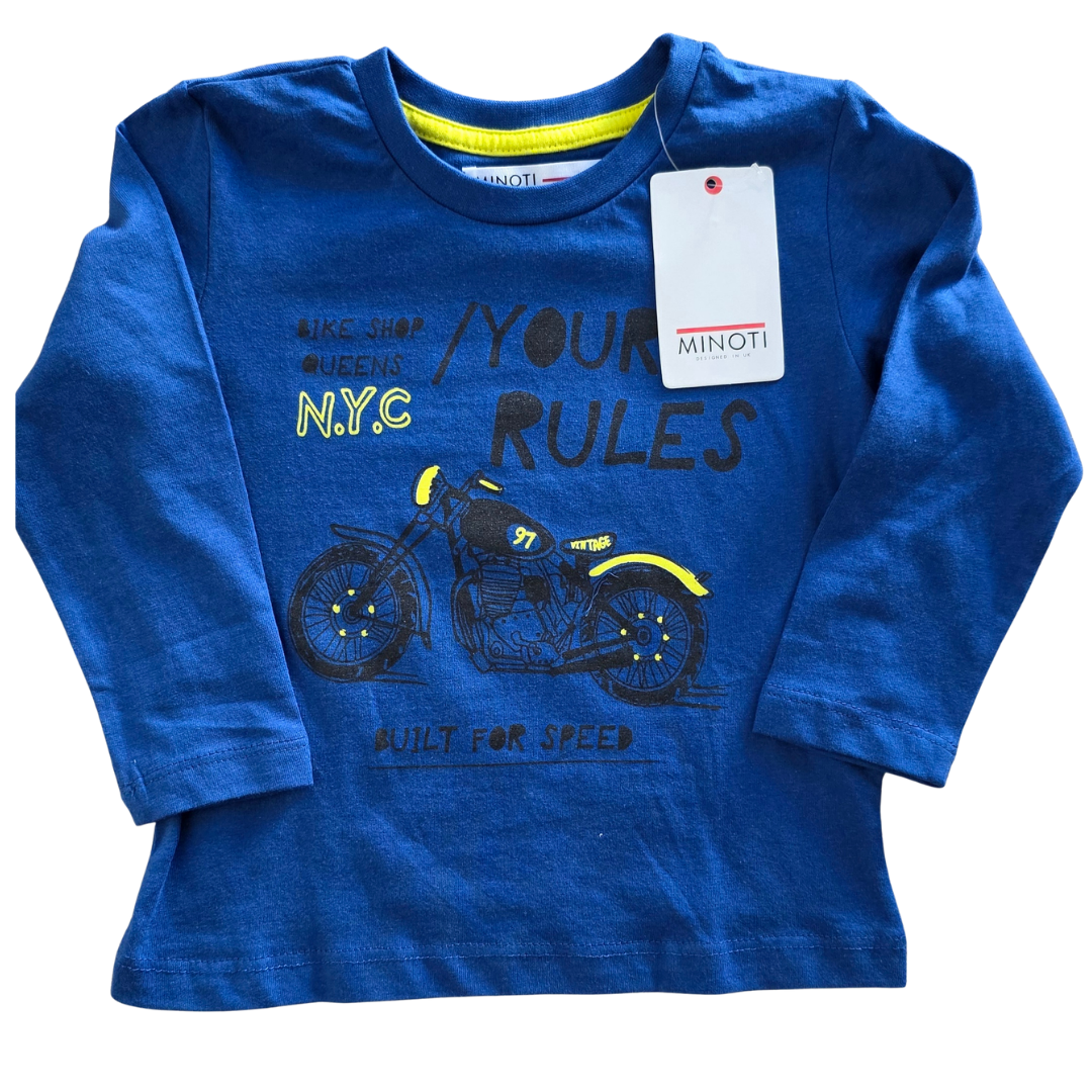 Boys Minoti Top Blue Your Rules _1