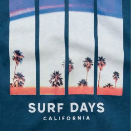 Boys Minoti T-Shirt Blue Surf Days 