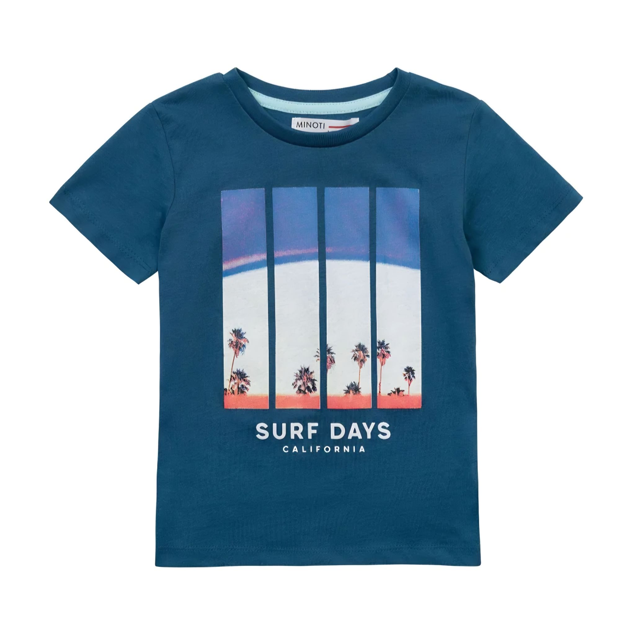 Boys Minoti T-Shirt Blue Surf Days _0