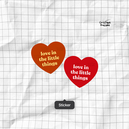 Love in the Little Things Sticker