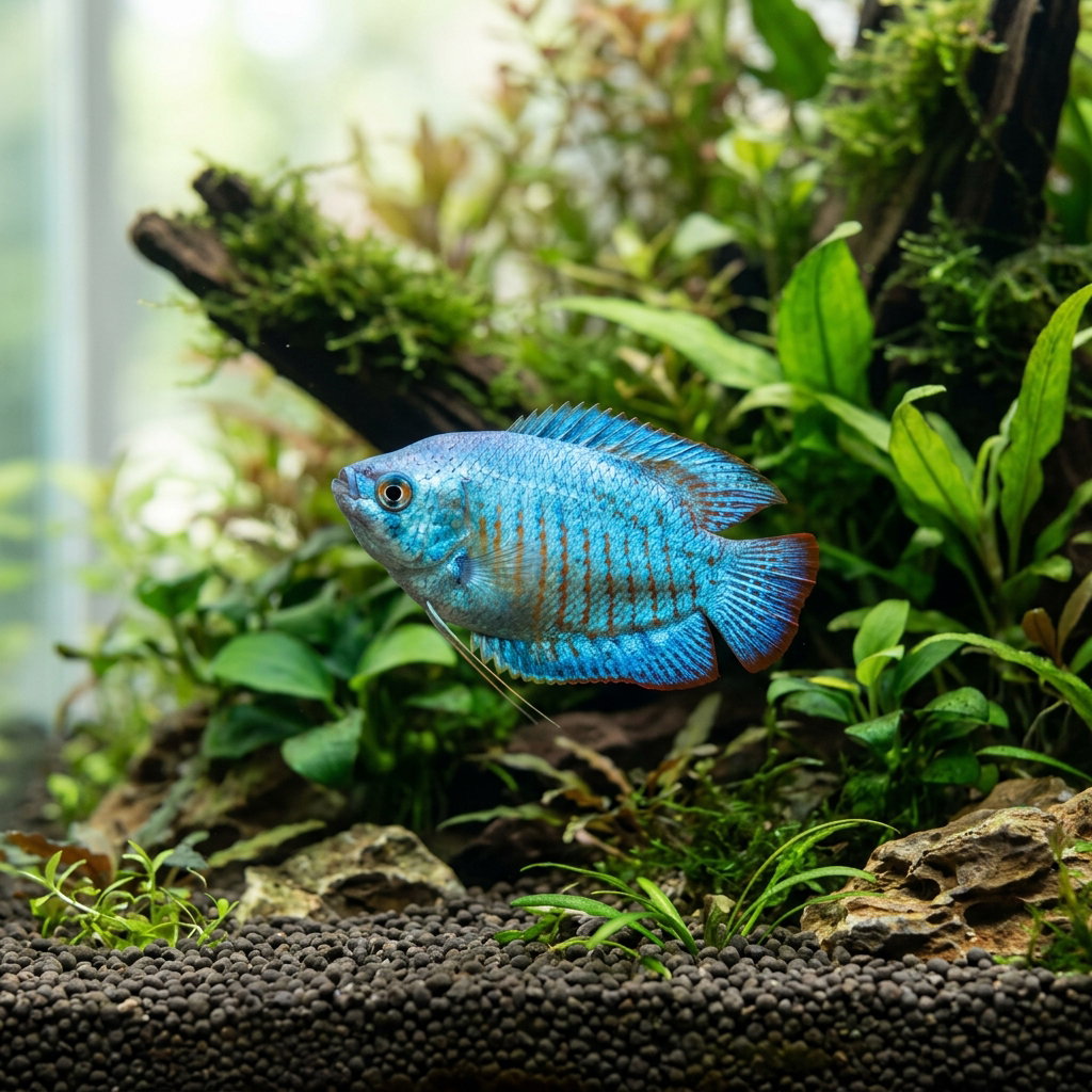 GOURAMI DWARF NEON BLUE_0