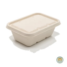 Bagasse Pulp Lid of 450–1000ml Box / Brown (RM0.2226/pc)