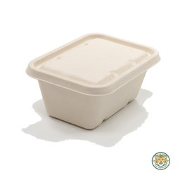 Bagasse Pulp Lid of 450–1000ml Box / Brown (RM0.2226/pc)