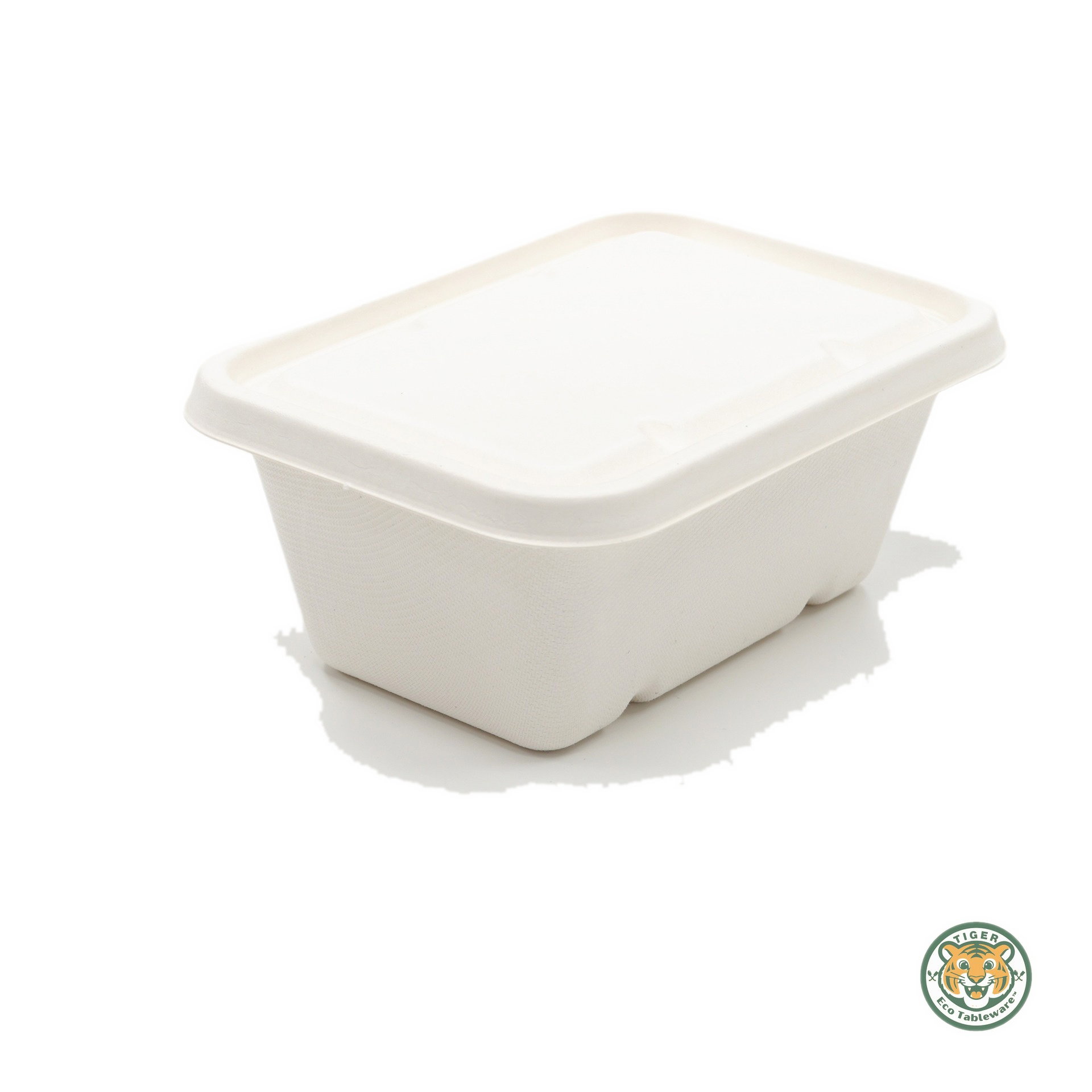 Bagasse Pulp Lid of 450–1000ml Box / White (RM0.2226/pc)_1