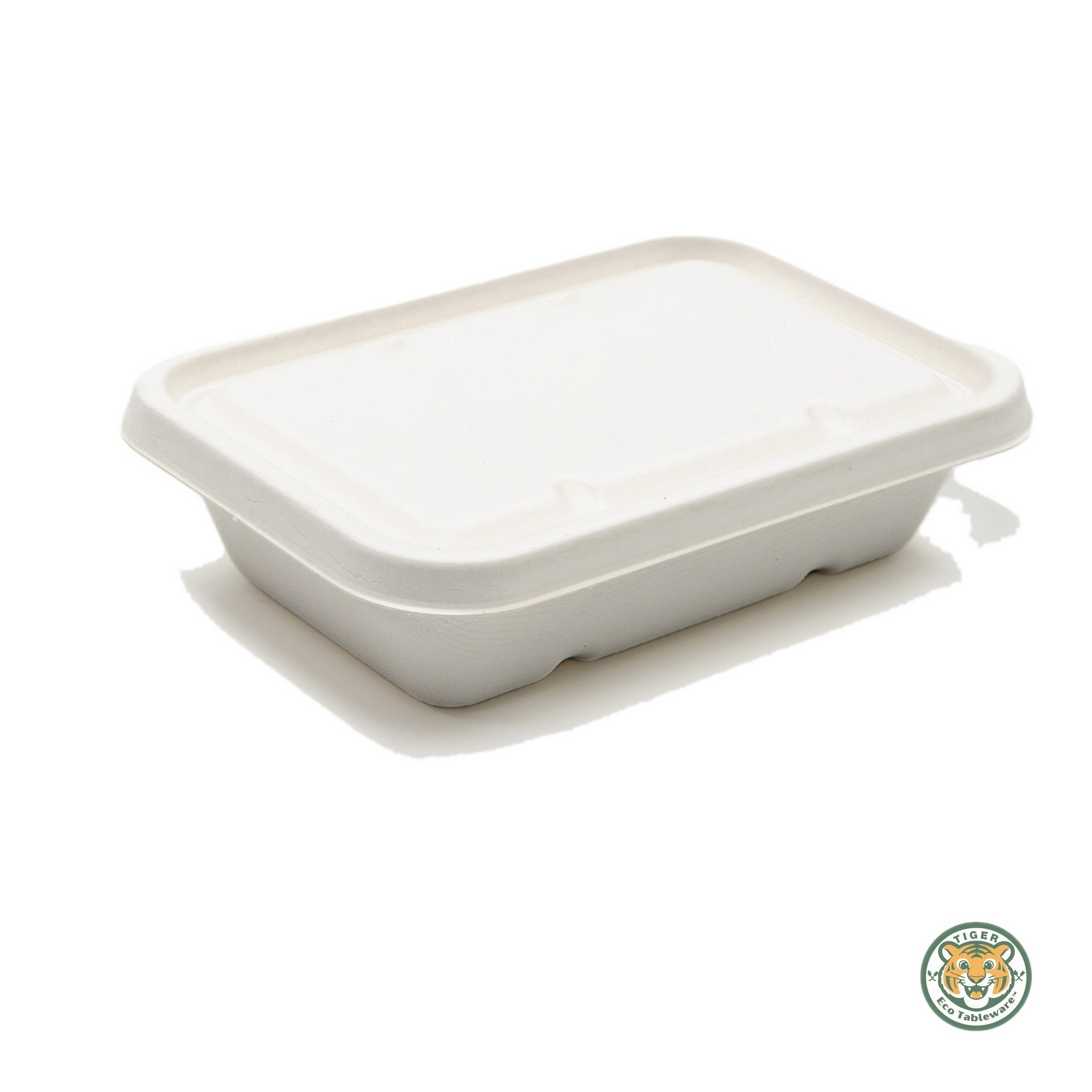Bagasse Pulp Lid of 450–1000ml Box / White (RM0.2226/pc)_2