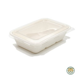 PET Lid for Bagasse Rectangular Box 450–1000ml (RM0.2586/pc)