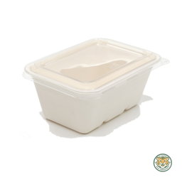 PET Lid for Bagasse Rectangular Box 450–1000ml (RM0.2586/pc)