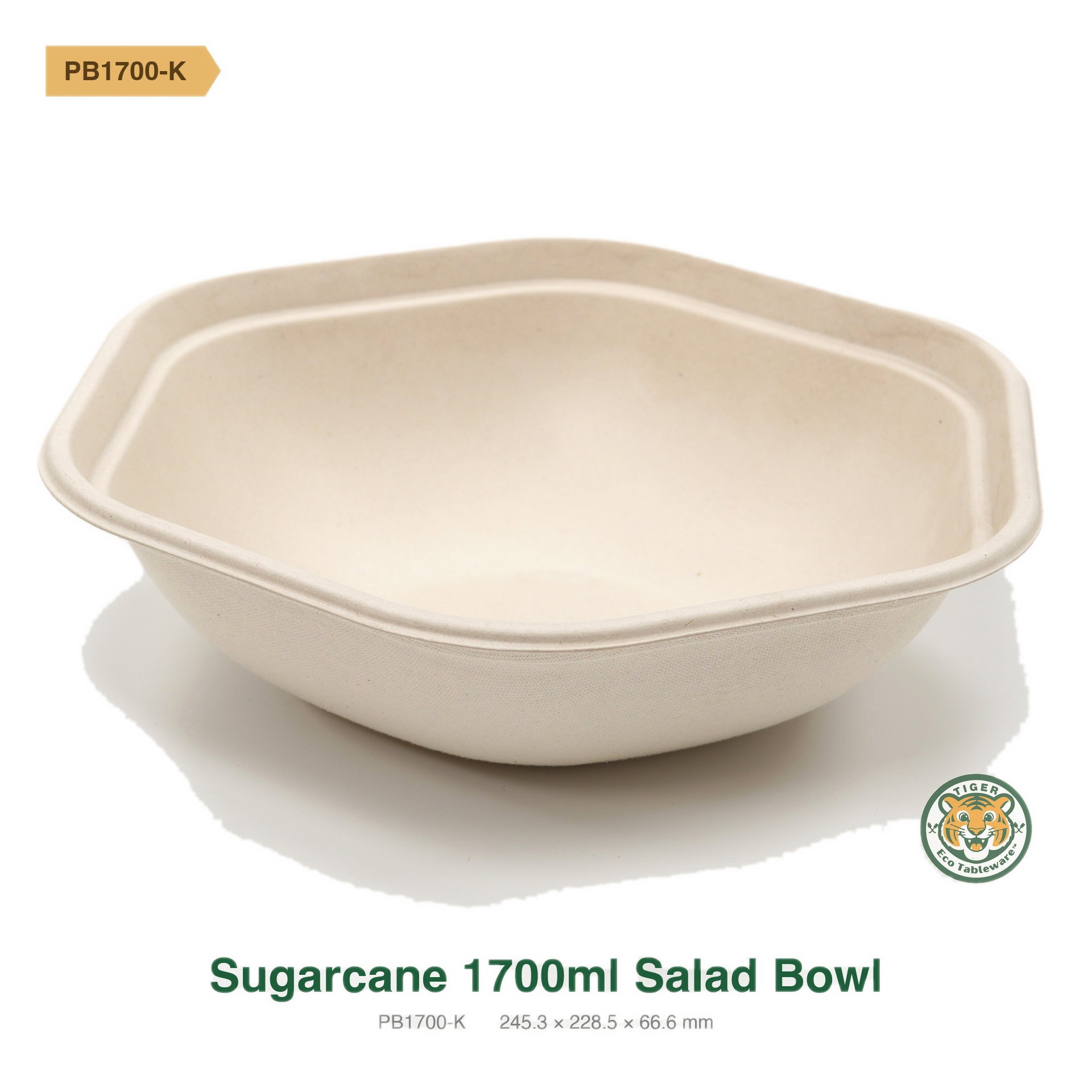 Bagasse Salad Bowl / 1700ml / Brown (RM0.5614/pc)_0