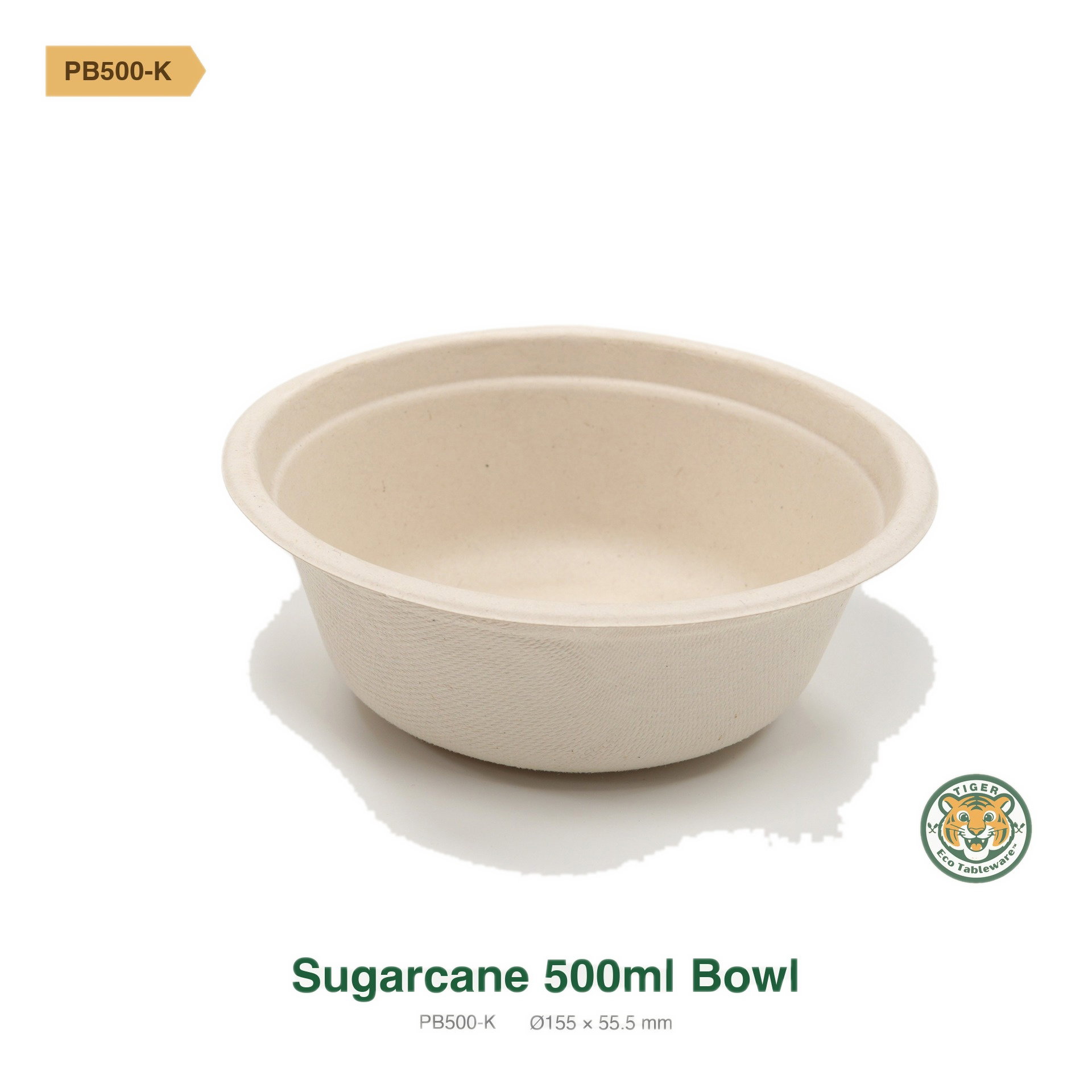 Bagasse Bowl / 500ml / Brown (RM0.2139/pc)_0