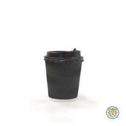 Paper Ripple Cup / 8oz / Black (RM0.1854/pc)