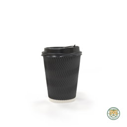 Paper Ripple Cup / 12oz / Black (RM0.2261/pc)