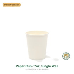 Paper Cup / 7oz / Single Wall (RM0.0522/pc)