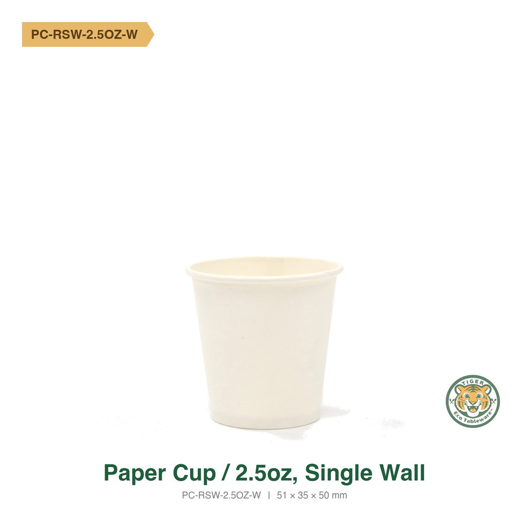 Paper Cup / 2.5oz / Single Wall (RM0.0380/pc)