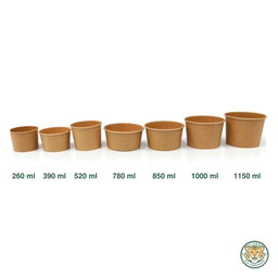 Paper Soup Bowl / 1150ml / Brown (RM0.2828/pc)