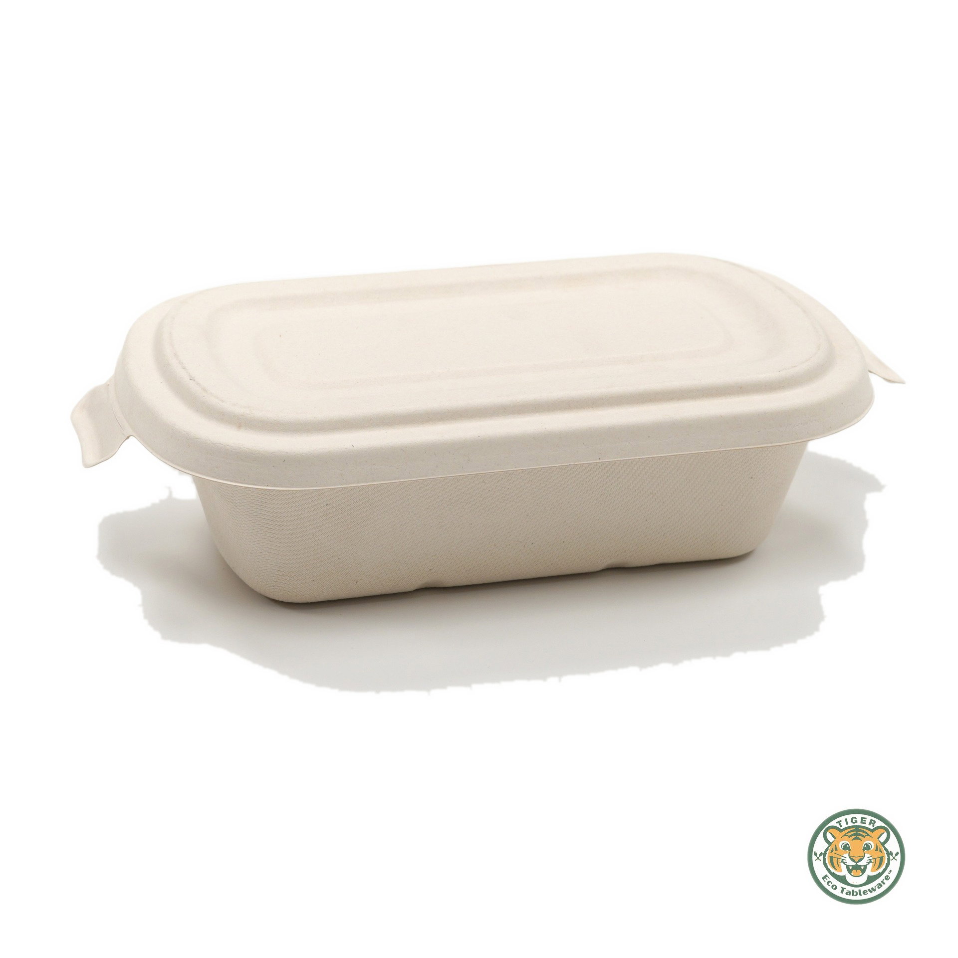 Bagasse Rectangular Container / 1000ml / Brown (RM0.4242/pc)_2