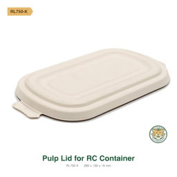 Bagasse Pulp Lid for RC Container / Brown (RM0.3240/pc)