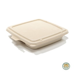 Bagasse 9" 3-Compartment tray / Brown (RM0.6176/pc)