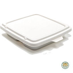 Bagasse 9" 4-Compartment tray / White (RM0.6518/pc)