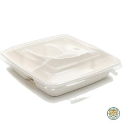 PET Lid for Bagasse 9" Trays (RM0.5426/pc)