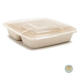 PET Lid for Bagasse 9" Trays (RM0.5426/pc)