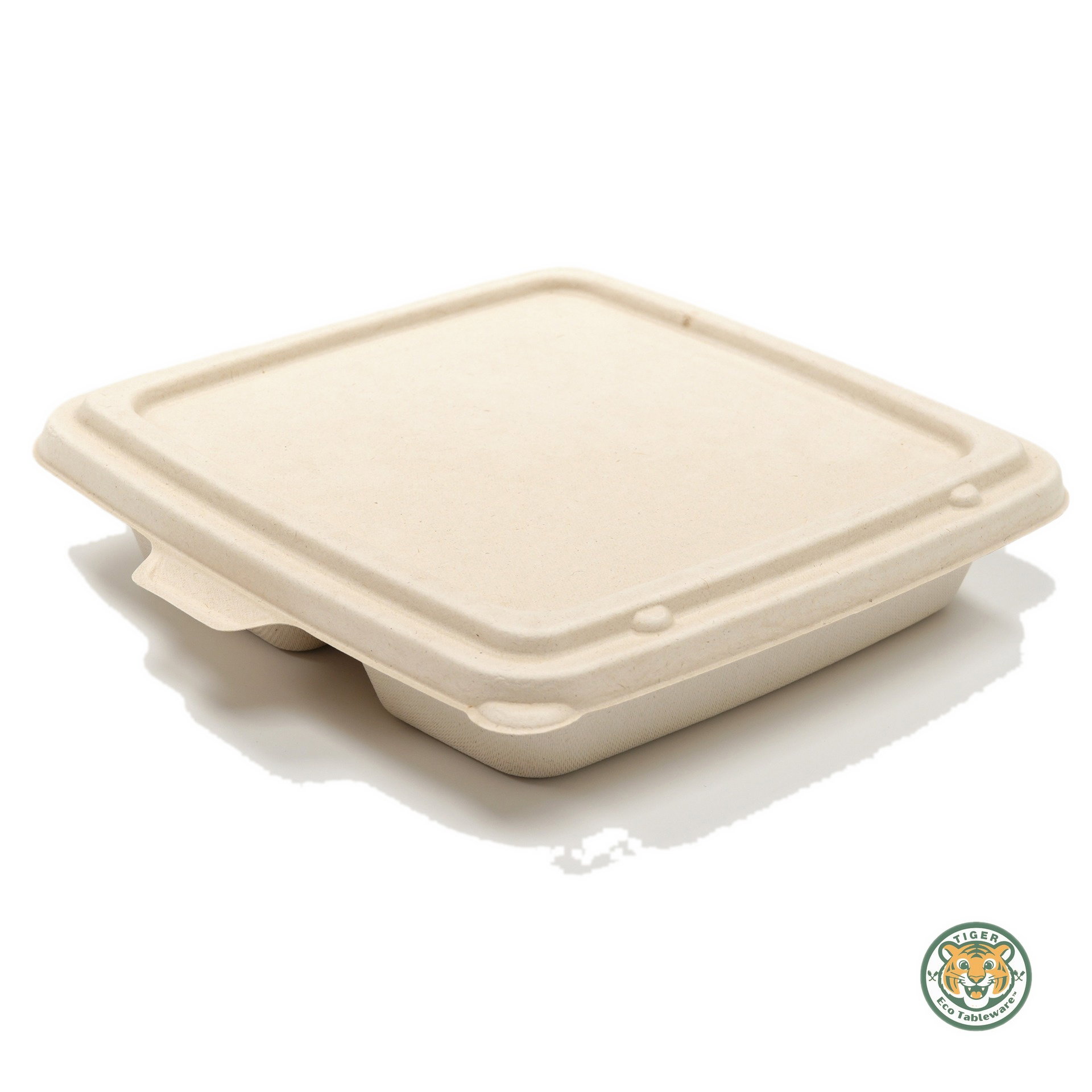 Bagasse Pulp Lid for 9" Trays / Brown (RM0.3880/pc)_3