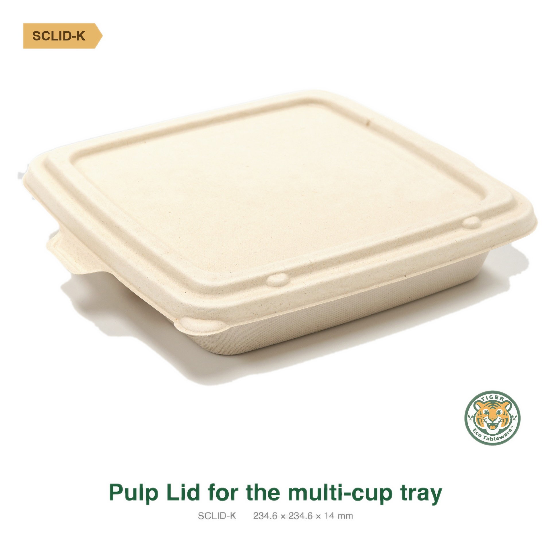 Bagasse Pulp Lid for 9" Trays / Brown (RM0.3880/pc)_1