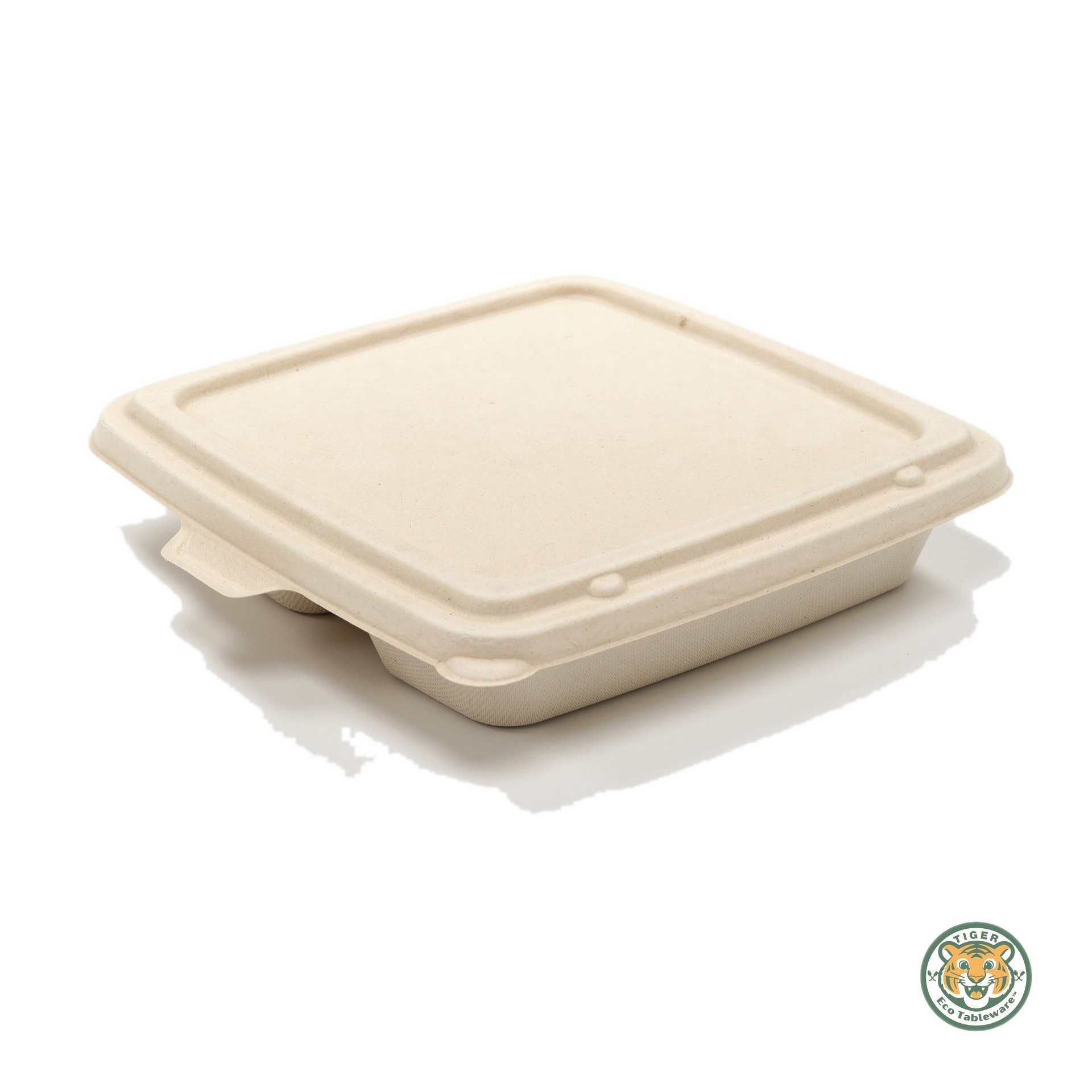 Bagasse Pulp Lid for 9" Trays / Brown (RM0.3880/pc)_2
