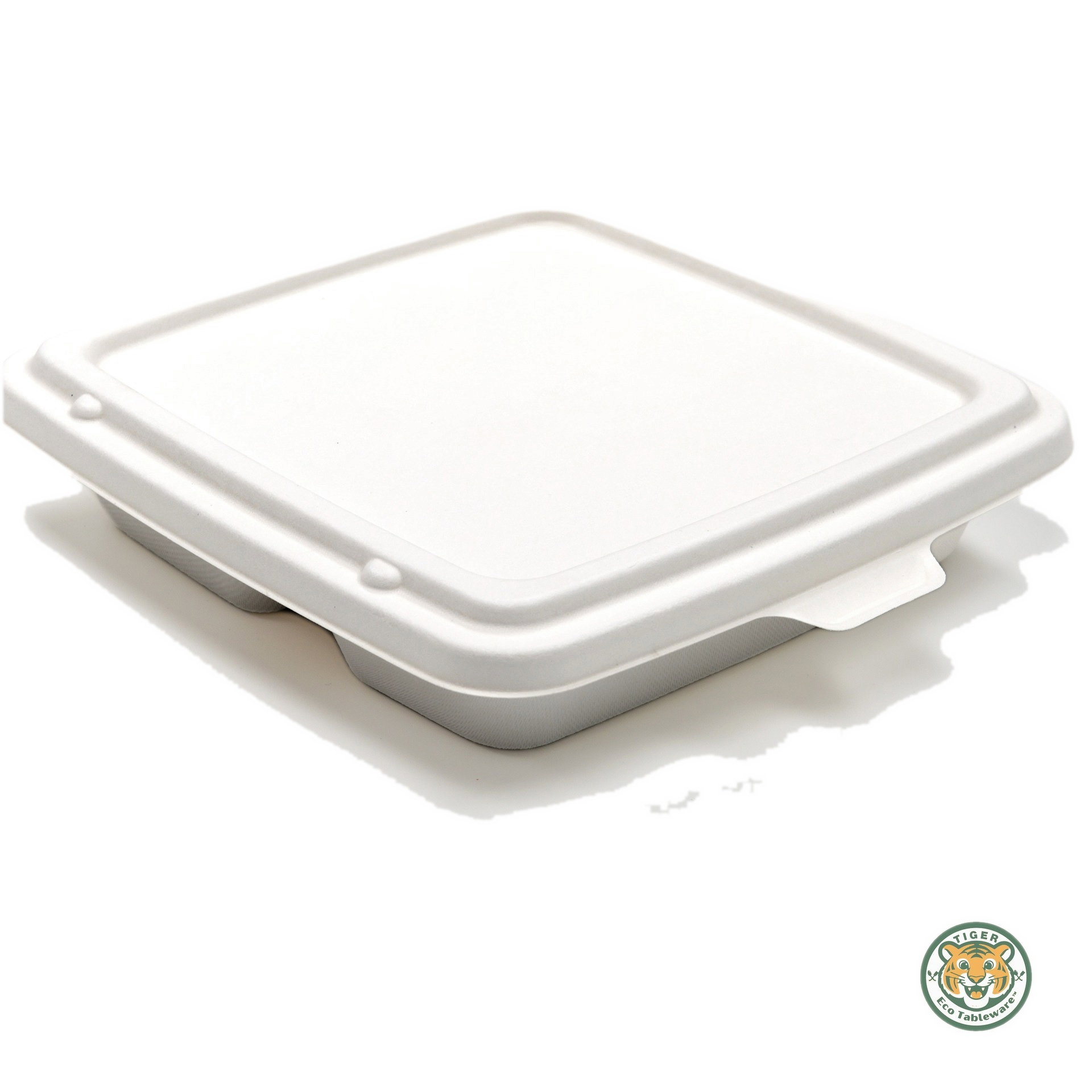 Bagasse Pulp Lid for 9" Trays / White (RM0.3880/pc)_2