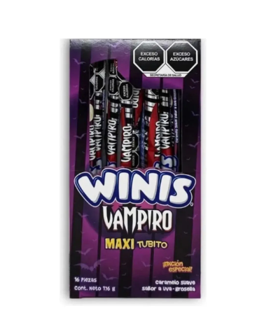 MAXI TUBITO VAMPIRO WINIS DISP C/16 PZS