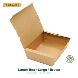 Paper Lunch Box / Large / Brown (RM0.2750/pc)