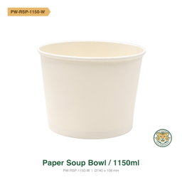 Paper Soup Bowl / 1150ml / White (RM0.2828/pc)