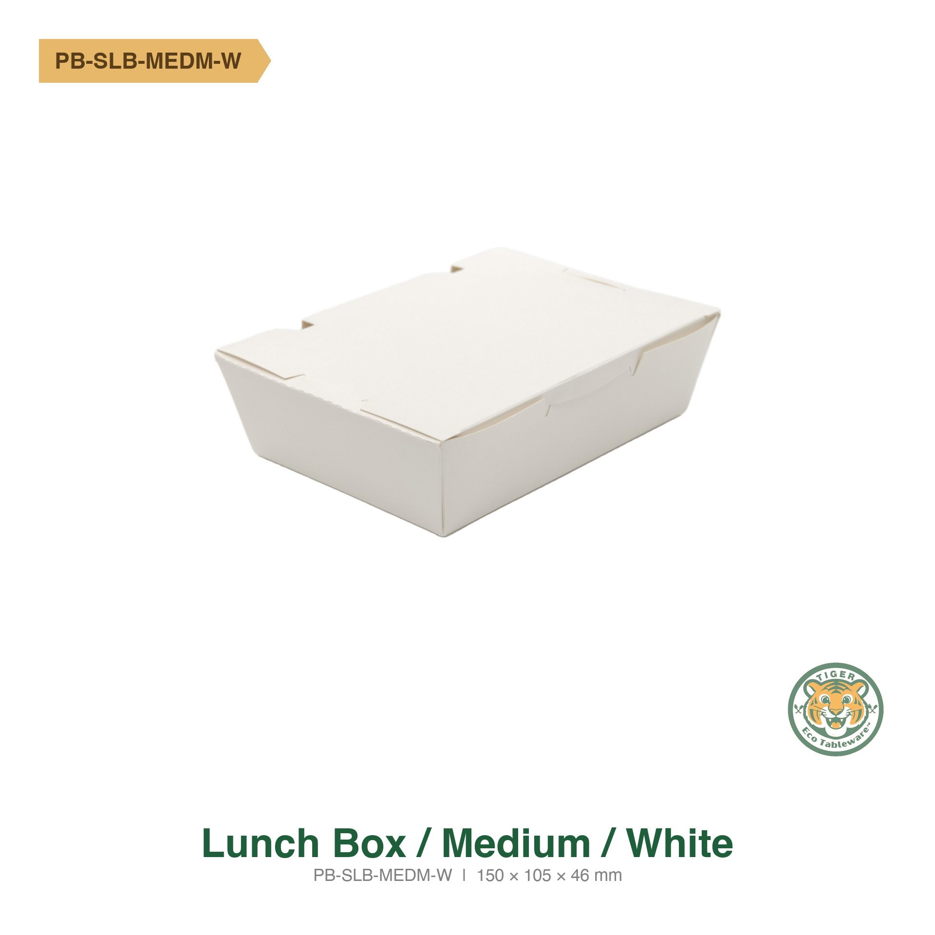 Paper Lunch Box / Medium / White (RM0.2100/pc)_1