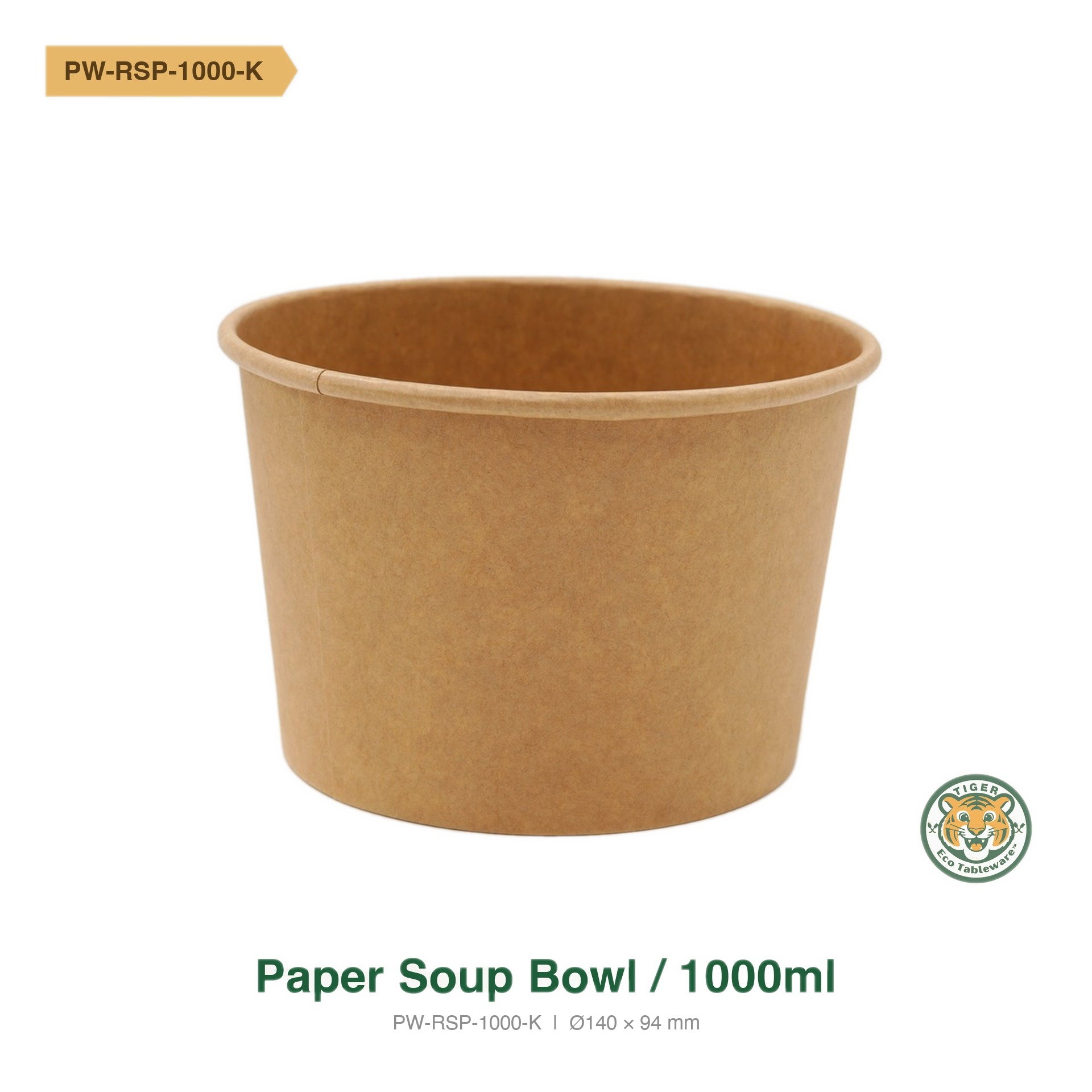 Paper Soup Bowl / 1000ml / Brown (RM0.2494/pc)_0