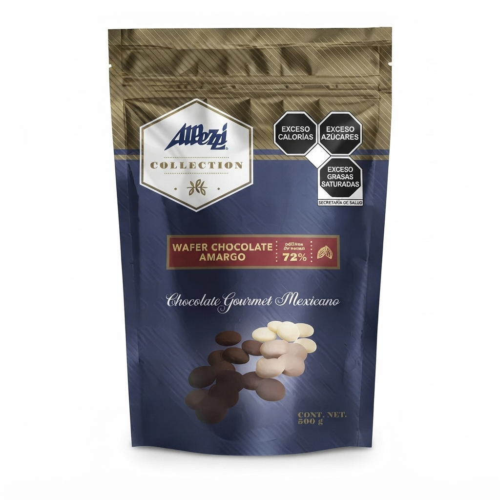 Wafer Chocolate Amargo 72% ALPEZZI