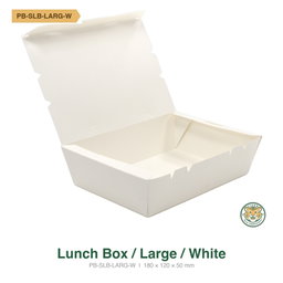 Paper Lunch Box / Large / White (RM0.2750/pc)