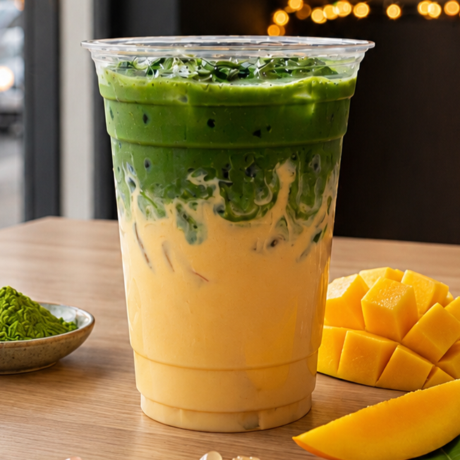 M8P Iced Golden Mango Matcha