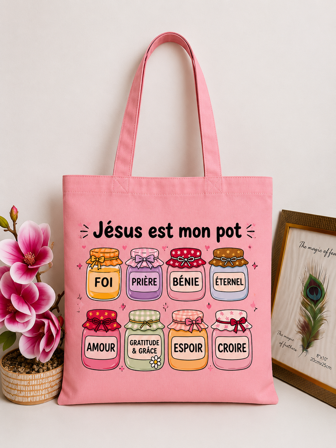 TOTE BAG JESUS EST MON POT VERSION FRANÇAISE 