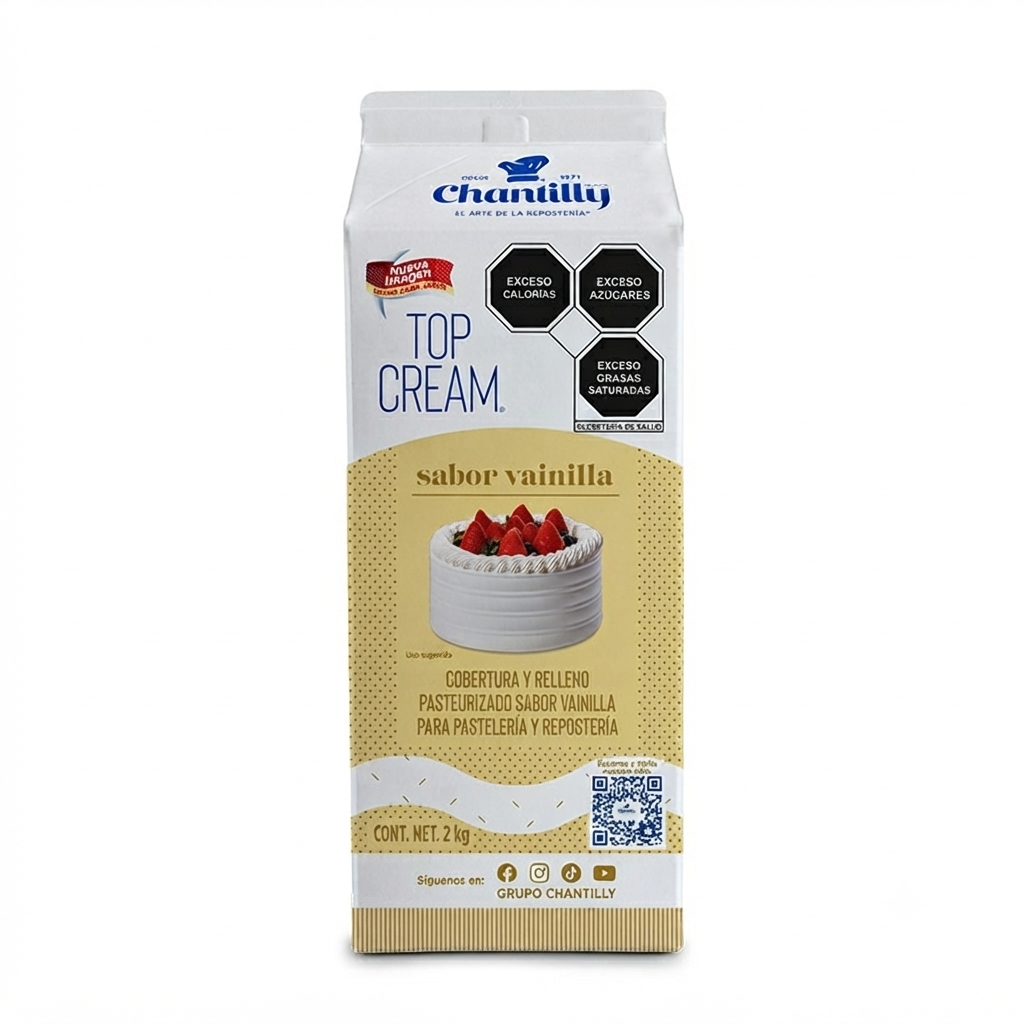 Top Cream Vainilla 2 kg  CHANTILLY