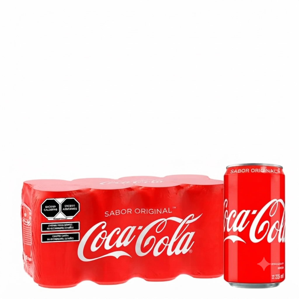 Mini Pack 8 Latas 235 ml COCA COLA_0