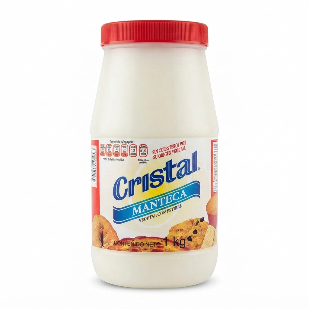 Manteca Vegetal 1 kg CRISTAL