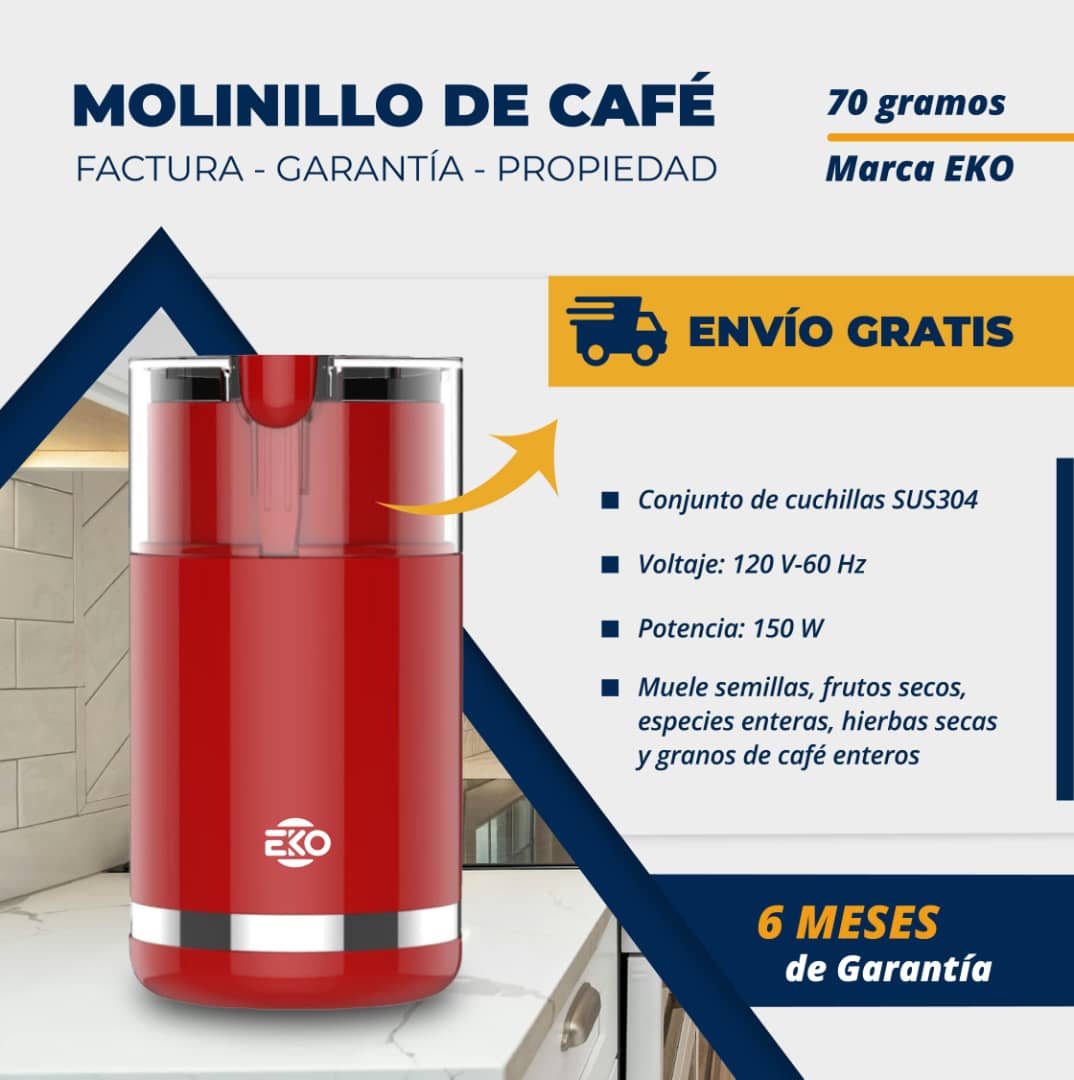 🔷 *Molinillo de Café y Frutos Secos 70g Marca EKO* _0