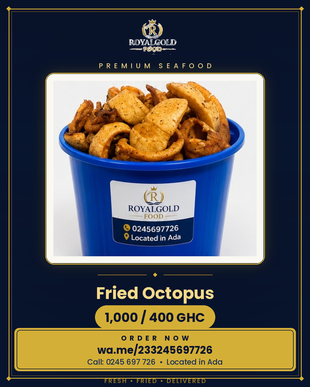 Seasoned Fried Octopus