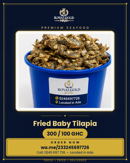 Fried baby tilapia