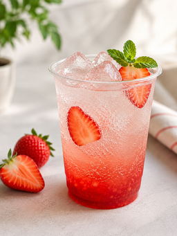 Iced sparkling strawberry 