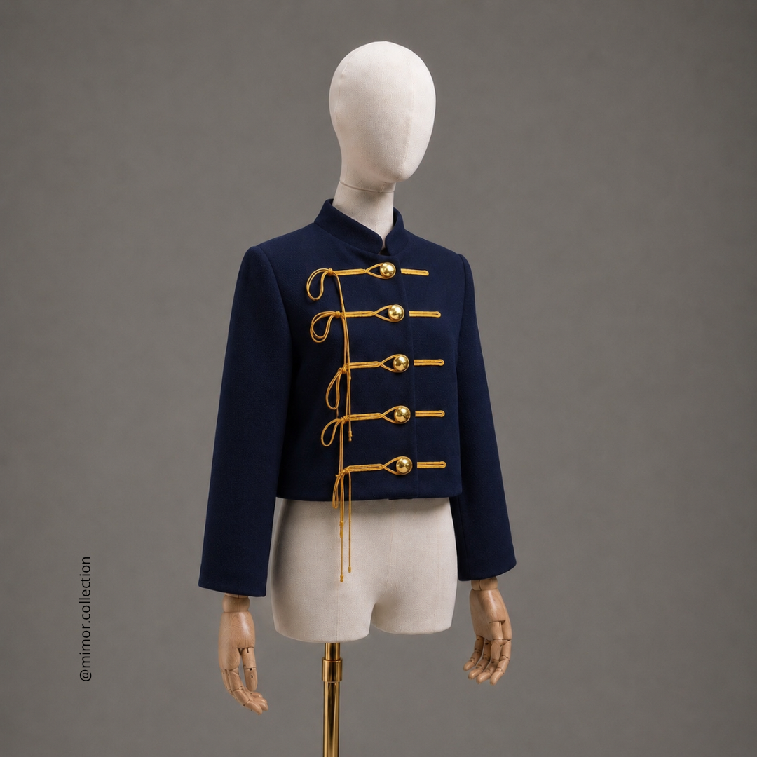 Chaqueta Shān, Azul Noche/Dorado_1