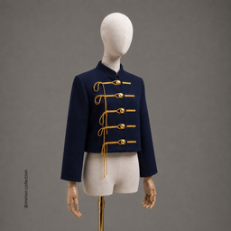 Chaqueta Shān, Azul Noche/Dorado