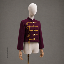 Chaqueta Shān, Borgoña/Dorado