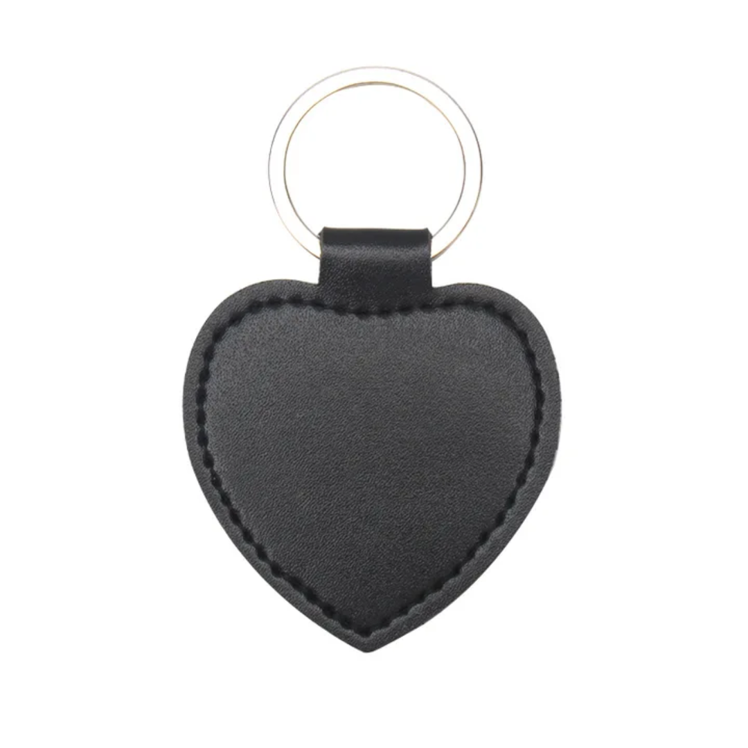 PORTE CLÉ COEUR NOIR
